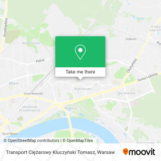 Transport Ciężarowy Kluczyński Tomasz map