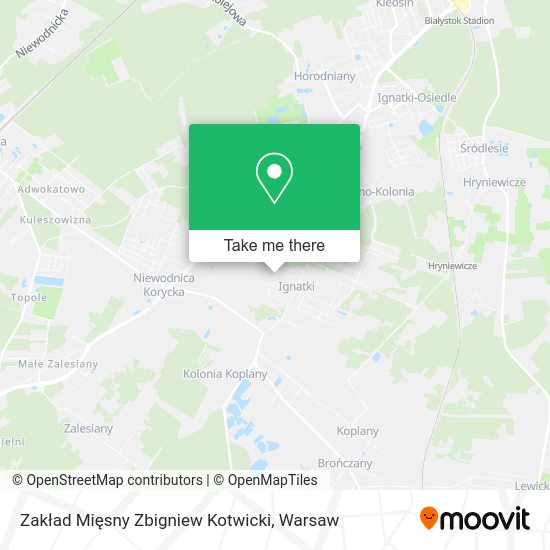 Zakład Mięsny Zbigniew Kotwicki map