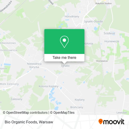 Bio Organic Foods map