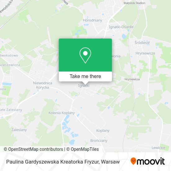 Paulina Gardyszewska Kreatorka Fryzur map