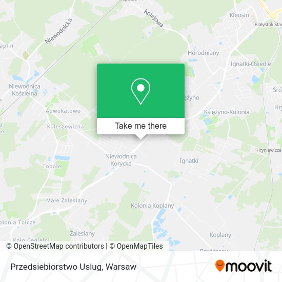 Przedsiebiorstwo Uslug map