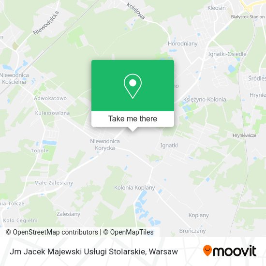 Jm Jacek Majewski Usługi Stolarskie map