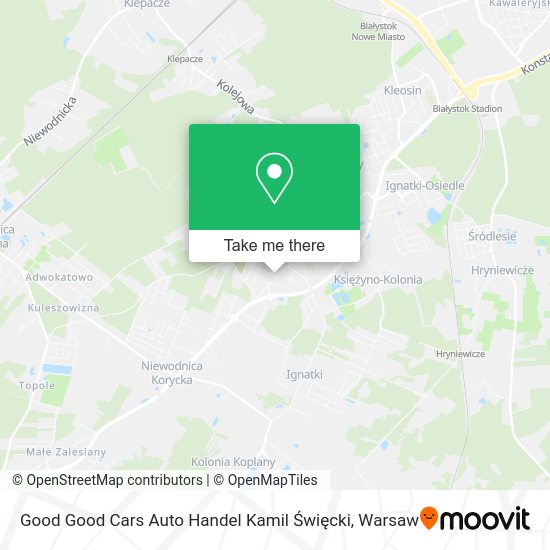 Карта Good Good Cars Auto Handel Kamil Święcki