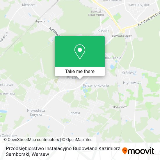 Карта Przedsiębiorstwo Instalacyjno Budowlane Kazimierz Samborski