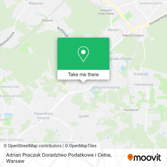 Adrian Praczuk Doradztwo Podatkowe i Celne map