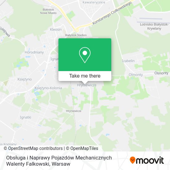 Obsługa i Naprawy Pojazdów Mechanicznych Walenty Falkowski map