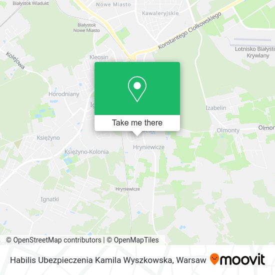 Habilis Ubezpieczenia Kamila Wyszkowska map