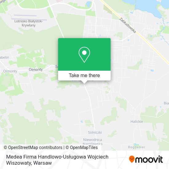 Medea Firma Handlowo-Usługowa Wojciech Wiszowaty map