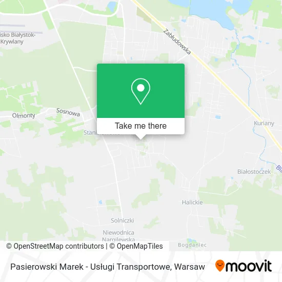 Карта Pasierowski Marek - Usługi Transportowe