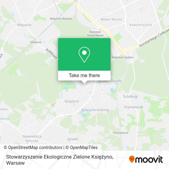 Stowarzyszenie Ekologiczne Zielone Księżyno map