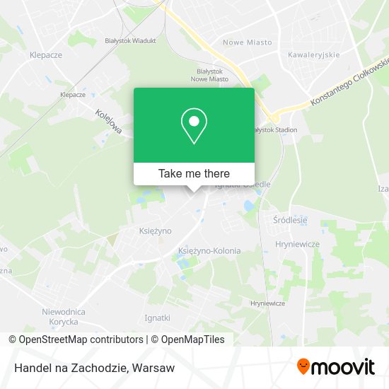 Handel na Zachodzie map