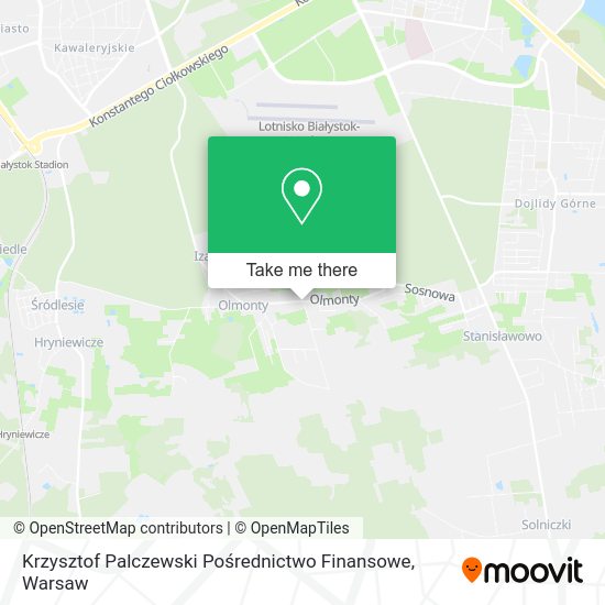 Krzysztof Palczewski Pośrednictwo Finansowe map