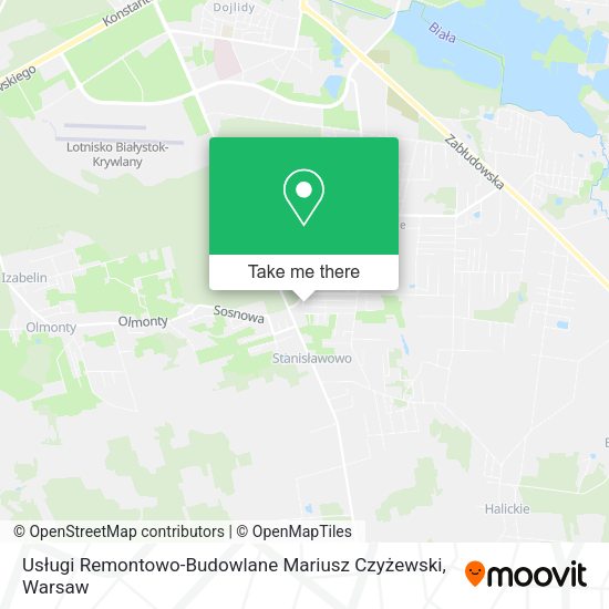 Usługi Remontowo-Budowlane Mariusz Czyżewski map