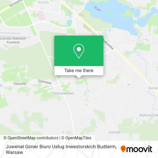 Juwenal Gimer Biuro Usług Inwestorskich Budterm map