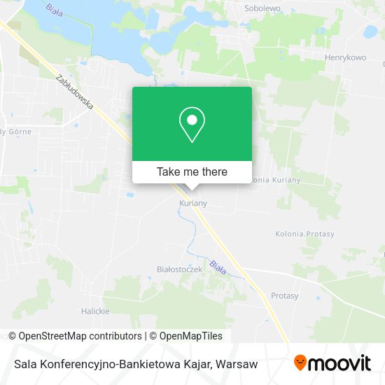 Sala Konferencyjno-Bankietowa Kajar map