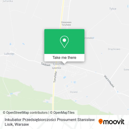 Inkubator Przedsiębiorczości Prosument Stanisław Lisik map