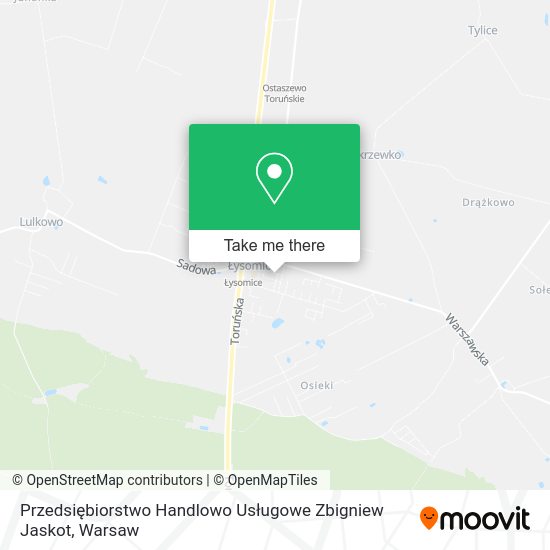 Przedsiębiorstwo Handlowo Usługowe Zbigniew Jaskot map