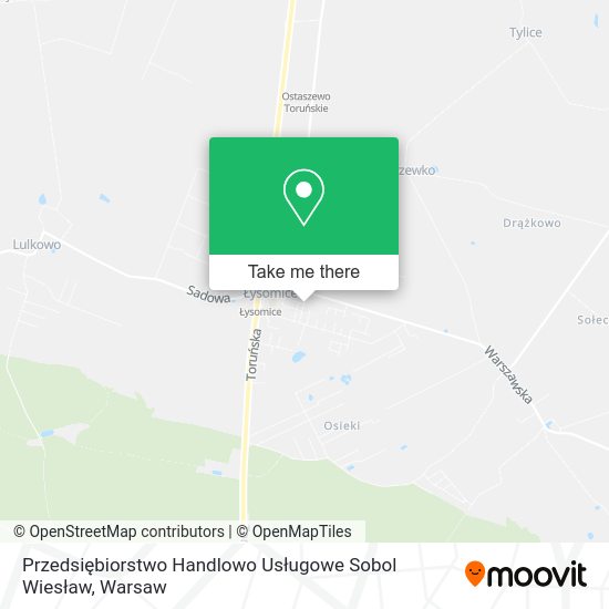 Przedsiębiorstwo Handlowo Usługowe Sobol Wiesław map