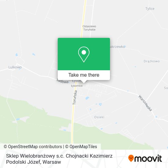 Sklep Wielobranżowy s.c. Chojnacki Kazimierz Podolski Józef map