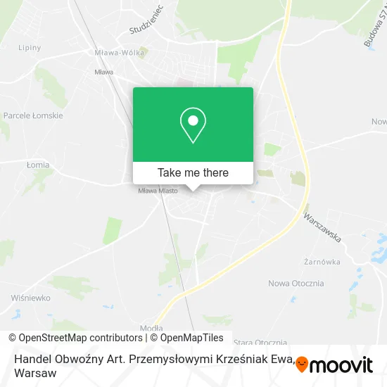 Handel Obwoźny Art. Przemysłowymi Krześniak Ewa map