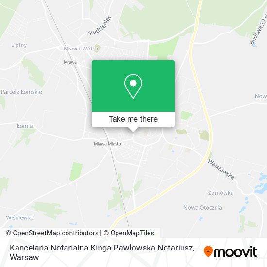 Kancelaria Notarialna Kinga Pawłowska Notariusz map