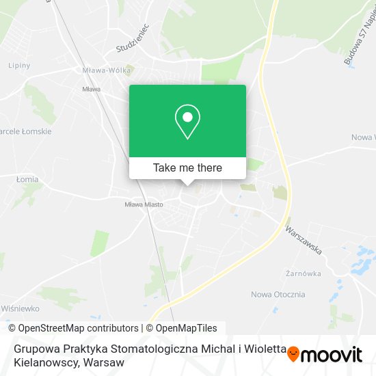 Grupowa Praktyka Stomatologiczna Michal i Wioletta Kielanowscy map