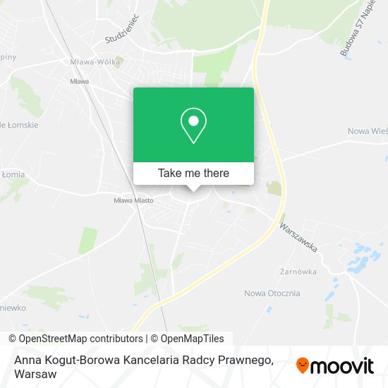 Anna Kogut-Borowa Kancelaria Radcy Prawnego map