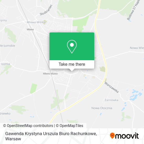 Gawenda Krystyna Urszula Biuro Rachunkowe map