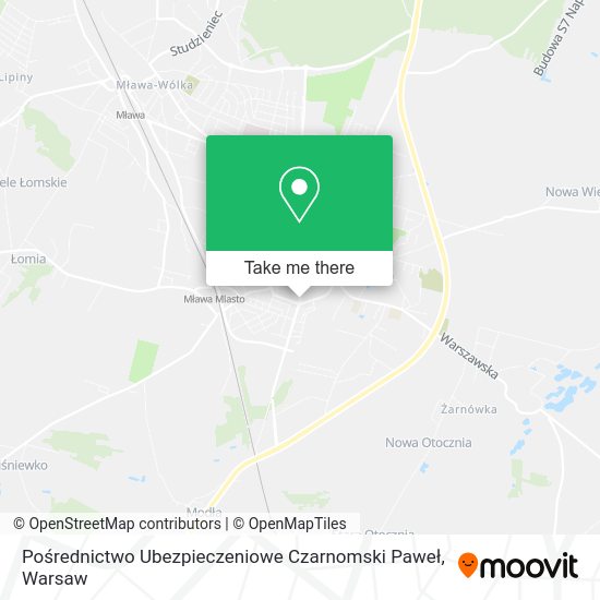 Pośrednictwo Ubezpieczeniowe Czarnomski Paweł map