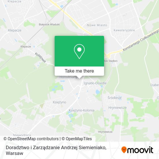 Doradztwo i Zarządzanie Andrzej Siemieniako map