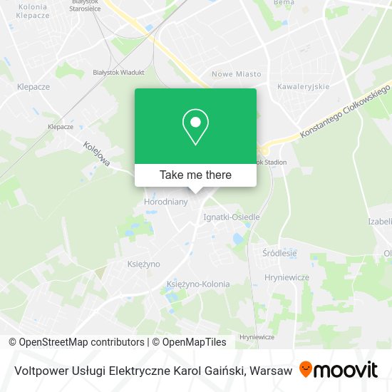 Voltpower Usługi Elektryczne Karol Gaiński map