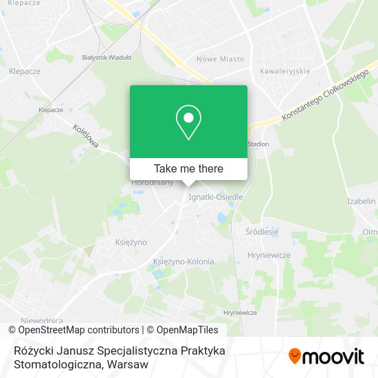 Różycki Janusz Specjalistyczna Praktyka Stomatologiczna map