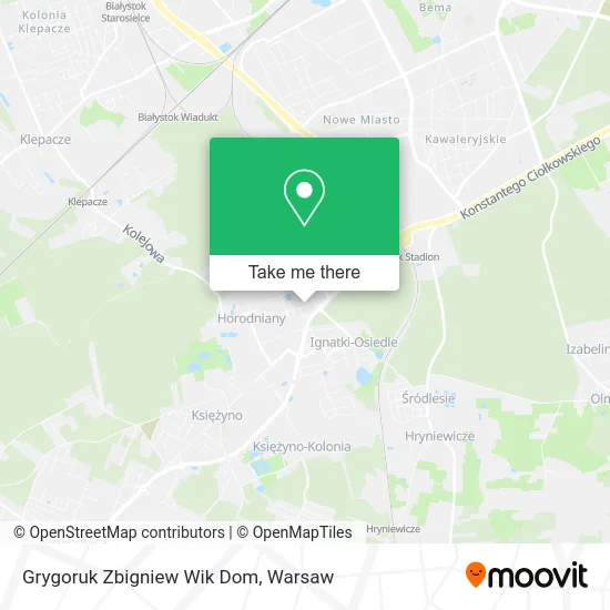 Карта Grygoruk Zbigniew Wik Dom