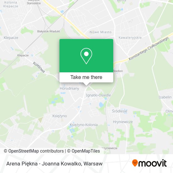 Arena Piękna - Joanna Kowalko map