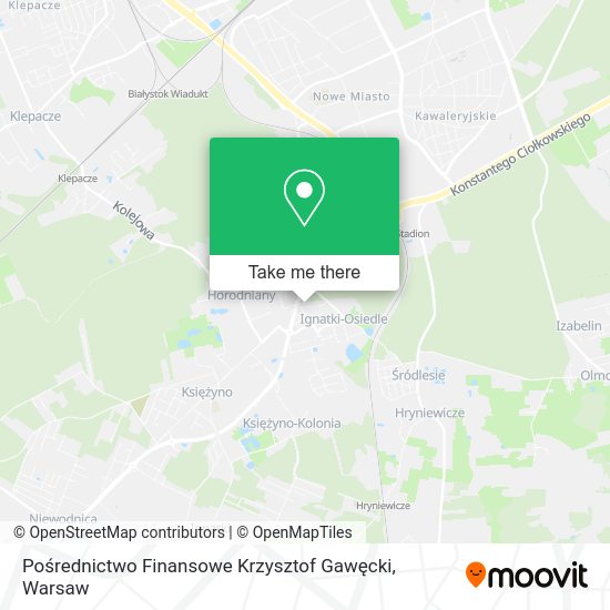 Pośrednictwo Finansowe Krzysztof Gawęcki map