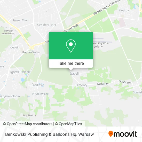 Карта Benkowski Publishing & Balloons Hq