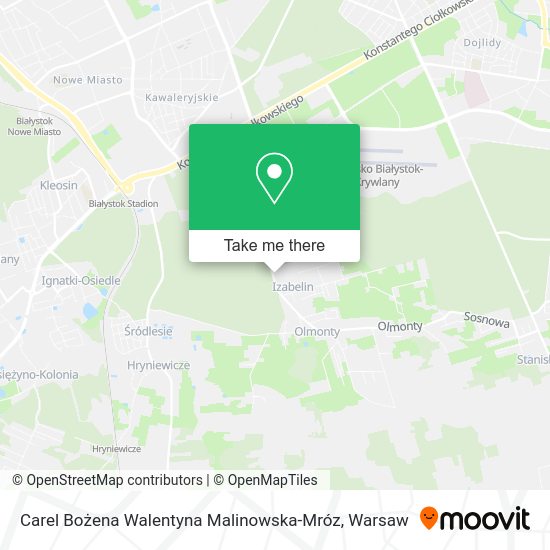 Carel Bożena Walentyna Malinowska-Mróz map