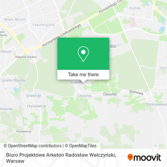 Biuro Projektowe Arketon Radosław Walczyński map