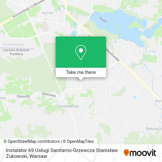 Instalator 69 Usługi Sanitarno-Grzewcze Stanisław Żukowski map