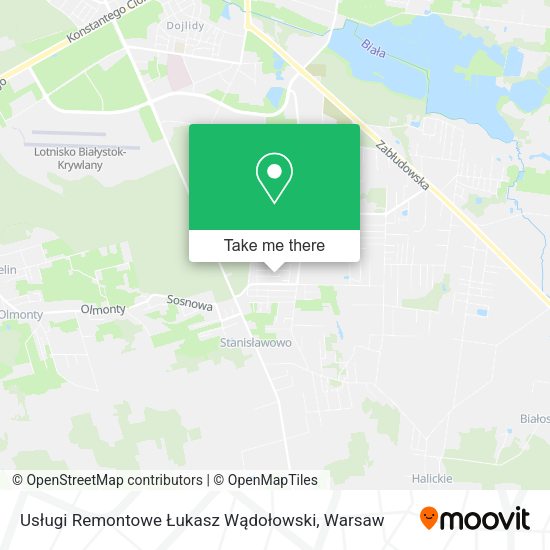 Usługi Remontowe Łukasz Wądołowski map