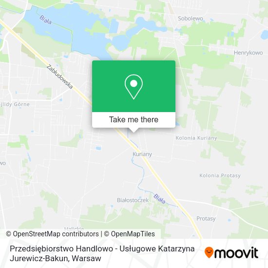 Przedsiębiorstwo Handlowo - Usługowe Katarzyna Jurewicz-Bakun map