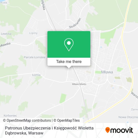 Карта Patronus Ubezpieczenia i Księgowość Wioletta Dąbrowska