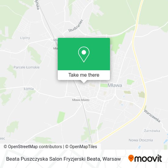 Карта Beata Puszczyska Salon Fryzjerski Beata