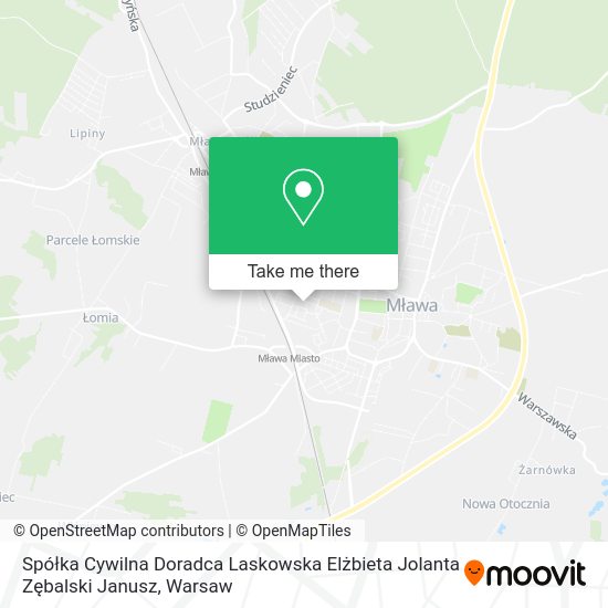 Spółka Cywilna Doradca Laskowska Elżbieta Jolanta Zębalski Janusz map