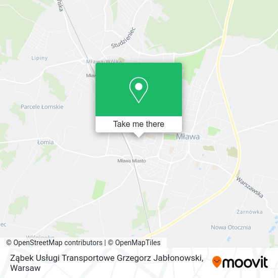 Ząbek Usługi Transportowe Grzegorz Jabłonowski map