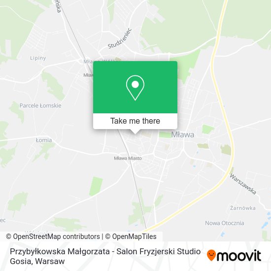 Przybyłkowska Małgorzata - Salon Fryzjerski Studio Gosia map