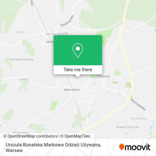 Urszula Bunalska Markowa Odzież Używana map