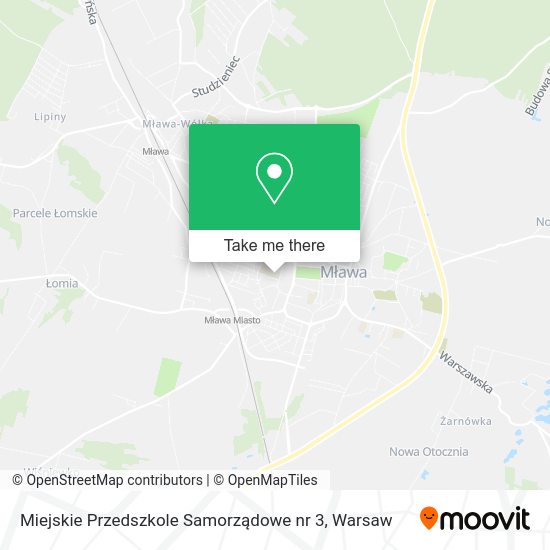 Карта Miejskie Przedszkole Samorządowe nr 3