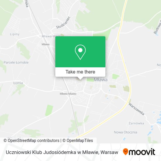 Uczniowski Klub Judosiódemka w Mławie map