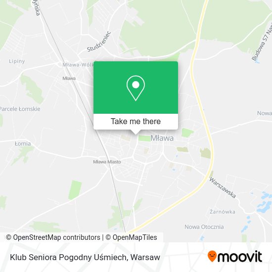 Klub Seniora Pogodny Uśmiech map